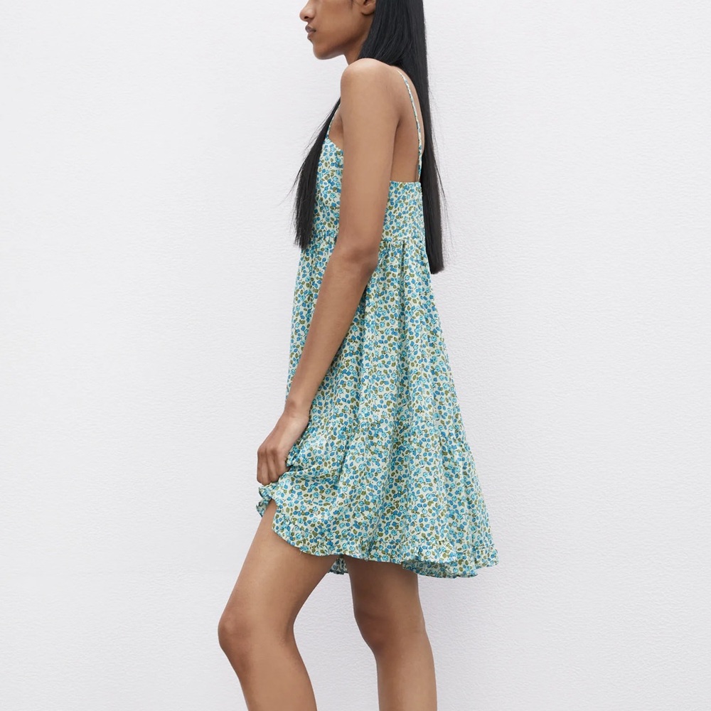 NWT❗️Zara | Floral Print Mini Dress - Picture 2 of 8